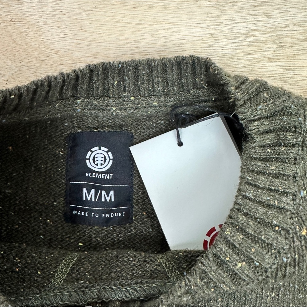 Element Men's Forest Green Crewneck Kayden Sweater - Picture 2 of 8